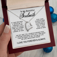 To My Beautiful SOULMATE Forever Love Necklace