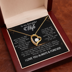 To My Beautiful Wife Forever Love Necklace