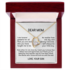 Dear Mom - From Son - Forever Love Necklace