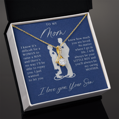 To My Mom Gift From Son Alluring Beauty Necklace
