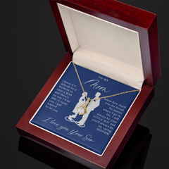 To My Mom Gift From Son Alluring Beauty Necklace