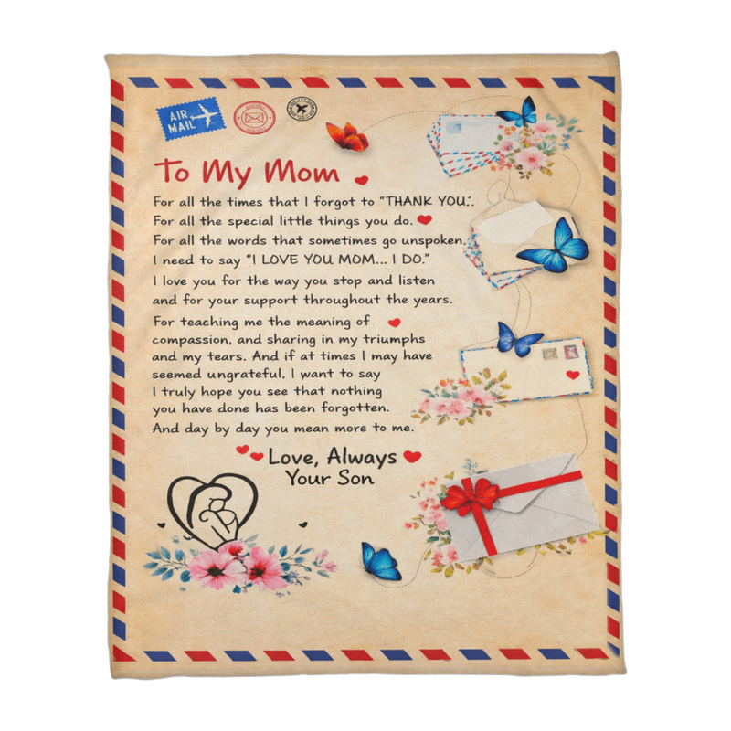 Mom - Post Card Blanket