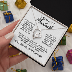 To My Beautiful SOULMATE Forever Love Necklace