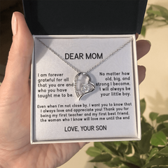 Dear Mom - From Son - Forever Love Necklace