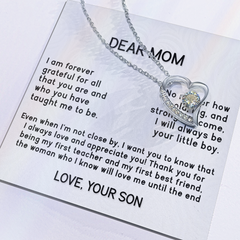 Dear Mom - From Son - Forever Love Necklace
