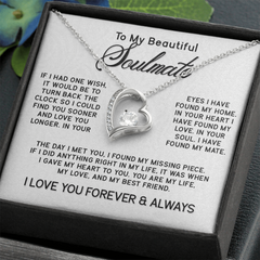 To My Beautiful SOULMATE Forever Love Necklace