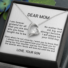 Dear Mom - From Son - Forever Love Necklace